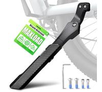 RBRL Béquille de vélo pour adulte - Robuste - Capacité de 85 kg - Réglable - Pour vélo électrique / VTT / vélo de route (66 à 73,7 cm) - Base large antidérapante - Alliage d'aluminium haute résistance