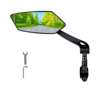 RBRL - Miroir de vélo réglable anti-déflagrant HD | Rétroviseur de vélo universel pour guidon multi-modèles (à gauche)