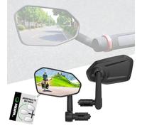 RBRL Rétroviseur Extra Large pour Vélo - Incassable et Durable, Pas Facile à Bloquer, Adapté au Vélo Électrique (1 Paire)