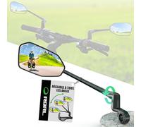 RBRL Rétroviseur Vélo, Rétroviseur Anti-Chute Stable et Surdimensionné Facile à Installer (1 paire)