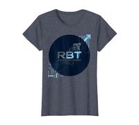RBT Rend Possible Le progrès, Innovation technologique et motivante T-Shirt, Femme, Bleu Chiné, M