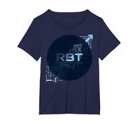 RBT Rend Possible Le progrès, Innovation technologique et motivante T-Shirt, Femme Grandes Tailles, Bleu Marine, 3X