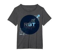 RBT Rend Possible Le progrès, Innovation technologique et motivante T-Shirt, Femme Grandes Tailles, Chiné Foncé, 4X