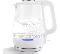 RBUDSPOLF Bouilloire Électrique Bouilloire En Verre Écologique, Bouilloire de 1,7 L Avec Éclairage Led, Bouilloire À Ébullition Rapide Pour Le Thé, Arrêt Automatique Etion Contre L'Ébullition À Sec, A