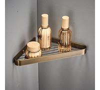 RBUDSPOLF Étagères Salle Den Étagères de Douche D'Angle Étagères Flottantes Bronzeque Étagère de Rangement En Cuivre Massif En Cuivre Massif Avec Crochet Robuste Durablerouille/E-1 Layer