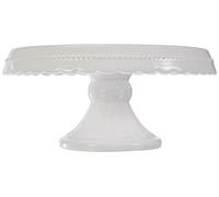 RBV Birkmann 441415 Vintage Assiette à Gâteau sur Pied Plastique Blanc M Diamètre 23 cm