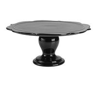 RBV Birkmann 443617 Avantgarde Plat à gâteau en céramique, noir brillant, diamètre : 34 cm