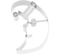 RBV Birkmann, Emporte-pièce en forme de lune de Noël, acier inoxydable, 2,5 × 5,3 × 7 cm, 189539