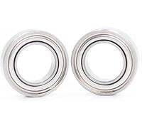 RBYRLDSTY Lot de 2 roulements en Acier à Section Mince S6701ZZ CB 12 x 18 x 4 mm ABEC-7 for moulinets de pêche RC Roulements Hybrides en céramique 6701ZZ