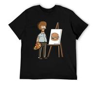 RBYSV Bob-Belcher-Ross-DMN-T-Shirt-BL-Black Beige