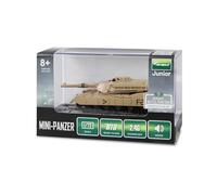 RC Abrams Mini Char télécommandé avec Fonction Battle IR 1:72 RTR pour Enfants à partir de 8 Ans, Marron Sable