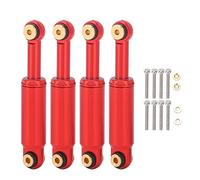 RC Absorbeur à amortisseur Full Metal Dogueur Pièces de mise à niveau pour axial SCX24 90081 1/24 RC Crawler Car Aluminium ALLIAG 37MM 4 PCS (Rouge)
