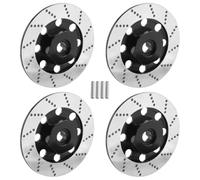 RC Accessoire De Pièce Compatible avec Sakura D4 1/10 RC Car Parts 4PCS on-Road pour La Course Disque De Frein en Métal Jante Boîte Connecteurs Hexagonaux en Métal 12mm Noir