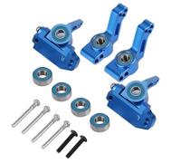 RC Accessoire De Pièce Compatible avec Traxxas pour Slash pour Rustler 1/10 RC Car Accessories Parts Blocs De Direction Avant en Métal Bloc De Roulette pour Porte-essieu Arrière