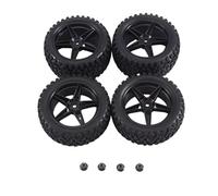 RC Accessoire De Pièce Compatible avec Wltoys 144001 144010 124007 124017 pour Tamiya pour HSP 1/10 1/12 1/14 RC Voiture Tout-Terrain pour Buggy 4 Pièces 85 Mm Pneu Roue Pneu