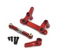 RC Accessoire Pièce Compatible avec SCY 16101 C8805 1/16 Pièces De Mise À Niveau De Voiture RC Accessoires De Remplacement Ensemble De Direction en Métal Bras De Servo Biellette