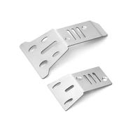 RC Accessoires Compatible avec Arrma pour Mojave pour Grom 1/14 RC Car Upgrade Parts Accessories 2pcs Acier Inoxydable Avant Arrière pour Châssis Protecteur