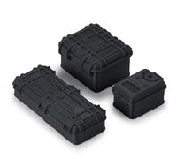 RC Accessoires Compatible avec Axial pour SCX24 1/24 Pièces Et Accessoires De Mise À Niveau pour Modèle De Camion À Chenilles RC, 1 Ensemble en Plastique Simulé pour Mini-boîte(Black)