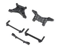 RC Accessoires Compatible avec HBX 16889 16889A 16890 16890A SG1601 SG1602 Pièces Voiture Radiocommandée Ensemble Supports Carrosserie Supports D'amortisseurs Avant Arrière