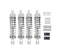 RC Accessoires Compatible avec MN D90 pour MN-90 pour MN99S pour WPL C14 C24 C34 RC Pièces De Mise À Niveau Accessoires De Voiture 1 Ensemble D'amortisseurs en Métal(Silver)