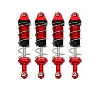 RC Accessoires Compatible avec MN MN86S MN86 G500 1/12 Pièces De Mise À Niveau pour Voiture Télécommandée, Pièce De Rechange Externe en Métal pour Amortisseur À Ressort(Red)