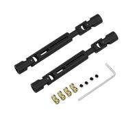 RC Accessoires Compatible avec MN78 pour MN82 LC79 1/12 Pièces De Mise À Niveau Voiture RC, Accessoires De Modification, Arbre De Transmission en Métal CVD, Manchon De 3 Mm À 4 Mm(Black)