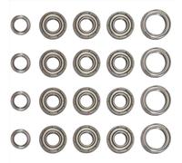 RC Accessoires Compatible avec Tamiya pour TT-01 TT01D TT01E TT01R DF02 1/10 Pièces De Rechange pour Mise À Niveau De Voiture Télécommandée Kit De 20 Roulements À Billes