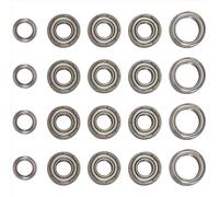 RC Accessoires Compatible avec Tamiya pour TT-01 TT01D TT01E TT01R DF02 1/10 Pièces De Rechange pour Voiture Télécommandée Kit De 20 Roulements À Billes en Acier