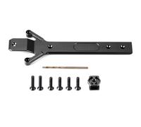 RC Accessoires Compatible avec Traxxas pour Mini pour Maxx 2S 1/16 RC Car Upgrade Parts Accessories Alliage D'aluminium pour Plaque De Protection du Châssis(Black)