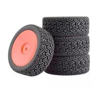 RC Accessoires Compatible avec WLtoys 144001 1/18 1/16 1/10 RC pour Buggy Crawler sur Voiture Tout-Terrain, Pièces De Modification De Mise À Niveau, 4 Pneus Et Jantes