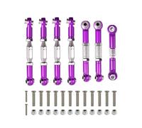 RC Accessoires Compatible avec Wltoys 144001 144002 144010 124007 124016 124017 124019 Pièces De Mise À Niveau Voiture Télécommandée Ensemble Servos Avant Et Arrière en Métal(Purple)