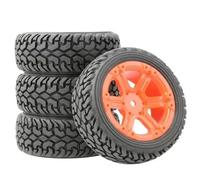 RC Accessoires Compatible avec WLtoys 144010 144001 124017 1/10 1/14 Pièces Et Accessoires pour Voiture Tout-Terrain Radiocommandée, Roues Élargies, Pneus Larges De 75 Mm(Red)