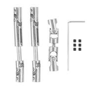 RC Accessoires Compatible avec WPL B16 B36 pour JJRC Q60 Q63 Q64 pour Fayee FY004 pour MN-77 6WD 6X6 Pièces De Voiture RC 3 Pièces Arbre De Transmission en Métal CVD