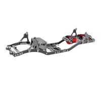 RC Accessoires Voitures Compatible avec Axial SCX10 II pour Rock 1/10 Off Road Truck RC Crawler Girder 4MM CNC Metal Car pour Châssis Cadre Carrosserie Kit Pièces(Gray)