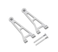 RC Accessoires Voitures Compatible avec MJX pour Hyper Go 14210 14209 1/14 Pièces De Voiture Télécommandée, Partie Supérieure Avant en Alliage D'aluminium pour Bras Oscillants 14210B(Silver)