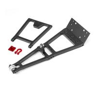 RC Accessoires Voitures Compatible avec SCX10 pour TRX4 pour Capra pour LCG 1/10 RC Chenille Sert Treuil Double Stent Camion De Sauvetage Dépanneuse Grue Bras Dépanneur Kit(Black)