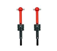 RC Accessoires Voitures Compatible avec Tamiya pour TT-01 pour TT-02 TA04 53792 1/10 Pièces De Rechange Voiture Télécommandée Cardan CVD en Métal pour Arbre De Transmission Universel(Red,2pcs)