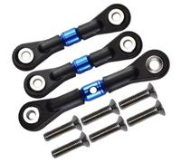 RC Accessoires Voitures Compatible avec Tamiya pour TT02 TT02T pour TT01 TT01E TT01D 1/10 Pièces De Rechange pour Voiture RC 3 Biellettes De Direction Réglables pour TT160 Et TT2160(Blue)