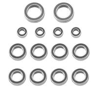 RC Accessoires Voitures Compatible avec Tamiya T3-01 1/8 Pièces Et Accessoires pour Voitures Dancing Rider RC Kit De 14 Roulements À Billes Scellés en Caoutchouc