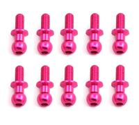 RC Accessoires Voitures Compatible avec Tamiya TT01 TT02 pour Sakura D5 1/10 RC Drift Car Pièces De Rechange pour Vis À Tête Sphérique Hexagonale en Métal Universelles 10 Pièces M3(Purple)