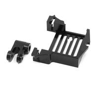 RC Accessoires Voitures Compatible avec TRAXXAS 1/5 pour X-MAXX 1/6 pour XRT 1/10 pour MAXX RC, Pièces De Voiture, Adaptateur De Montage De Servo en Métal Et Bras De Servo 25T 7749(Black)