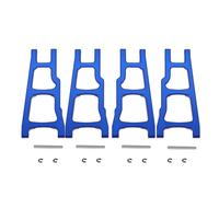 RC Accessoires Voitures Compatible avec Traxxas pour Slash pour Stampede pour Rustler 1/10 Pièces De Voiture Radiocommandée Ensemble Bras De Suspension Avant Et Arrière en Métal 3655(Blue)
