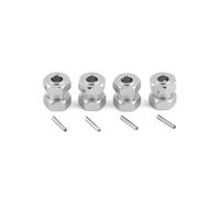 RC Accessoires Voitures pour Arrma 6S pour Kraton pour Typhon pour Outcast pour Mojave pour Felony 1/7 Métal 17 Mm Remplacement Et Mise À Niveau des Accessoires pour Chenilles RC(Silver)