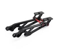 RC Accessoires Voitures pour Arrma 6s pour Kraton pour Typhon pour Talion pour Senton pour Outcast pour Notorious 1/8 Ensemble Supports D'aile Arrière Métal Voiture Télécommandée(Black 2)