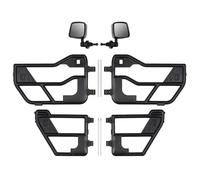 RC Accessoires Voitures pour Axial pour SCX10 90046 pour Jeep pour Wrangler 1:10 Voiture en Plastique Tube Portes Rétroviseur Coque Dure Mise À Niveau Pièces De Voiture sur Chenilles