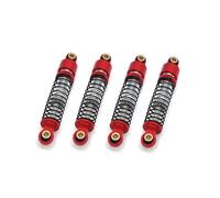 RC Accessoires Voitures Pour FMS Pour FCX24 1/24 Amortisseurs Hydrauliques Souples Et Rigides Réglables En Métal Pour Voitures RC Pièces Et Accessoires Mises À Niveau Remplacement(Red)