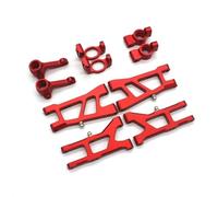 RC Accessoires Voitures Pour HNR H9802 Pour Dodge H9803 E30 1/10 Métal Bras Oscillant Coupelle Direction C Siège Arrière Ensemble 5 Pièces Accessoires Voiture RC Remplacement(Red)
