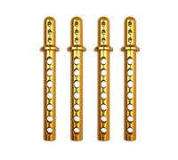 RC Accessoires Voitures Pour HSP 862001 762001 62013 94762 94760 94761 94763 94766 94860 94861 94862 94863 94866 Poteau Carrosserie Métal Voiture Tout-terrain 1/8 Mise Niveau Truck(Yellow)