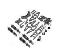 RC Accessoires Voitures pour Mjx pour Hyper Go 14301 14302 Métal pour Bras Oscillant Coupelle Direction Ensemble Mise À Niveau Télécommande Accessoires De Voiture Remplacement Utilisation(Gray)