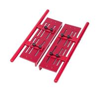 RC Accessoires Voitures Pour SCX10 II 90046 Pour Wrangler Pour TRX4 TF2 1/8 1/10 Pour Rock Sliders Pédale Réglable Marchepied Latéral Décoration Modification RC Crawler Mise À Niveau Pièce(Red)
